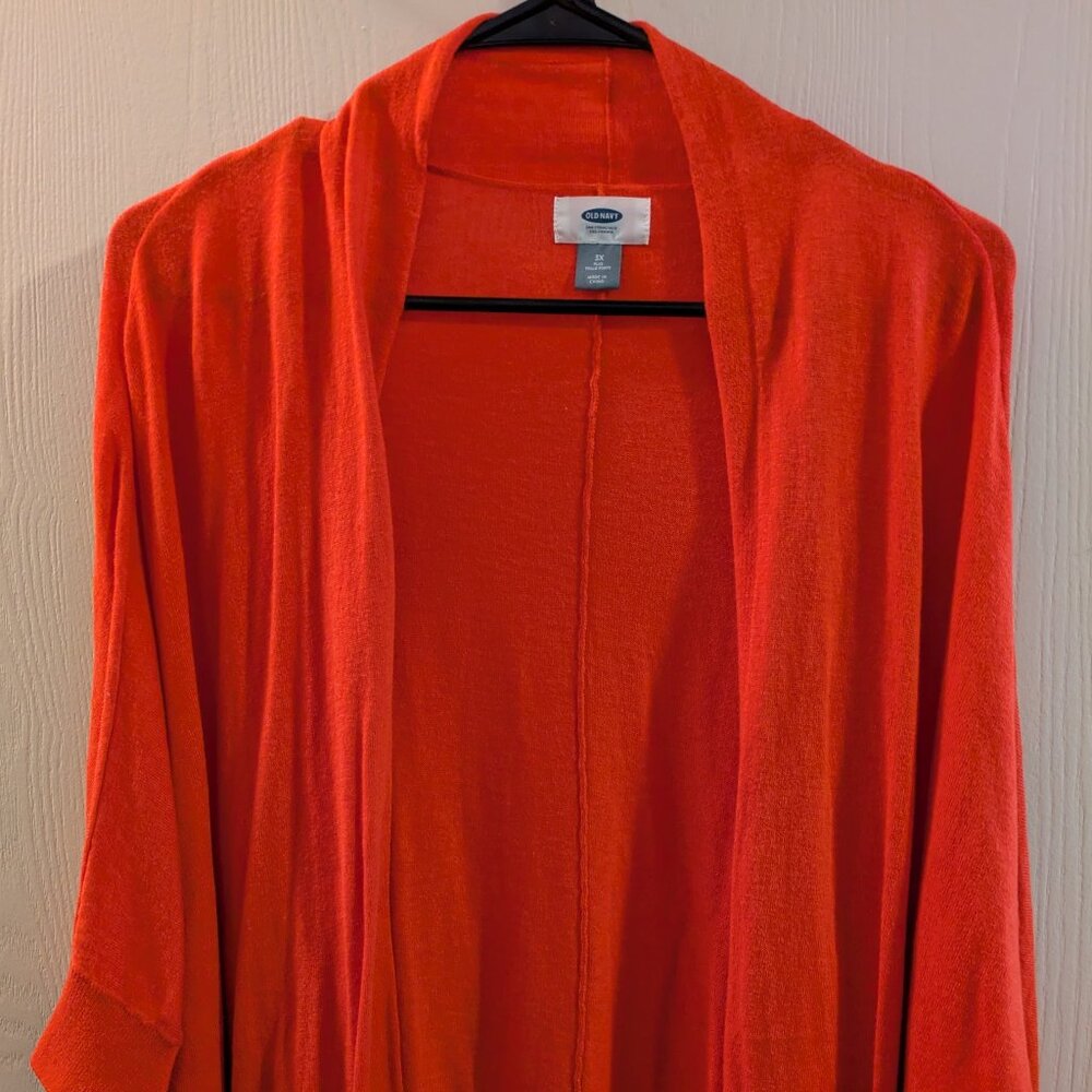 Women's Old Navy Coral Open Front Dolman Sleeve Cardigan Plus Size 3X
